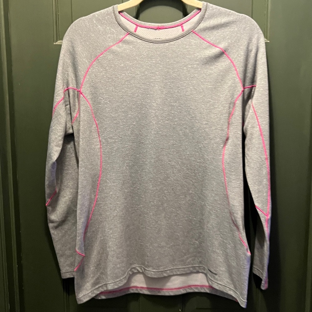Patagonia Gray and Pink Capilene 3 Base Layer